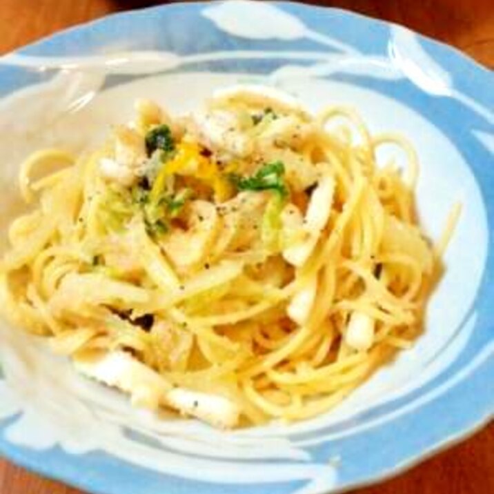 いかとセロリの明太パスタ☆